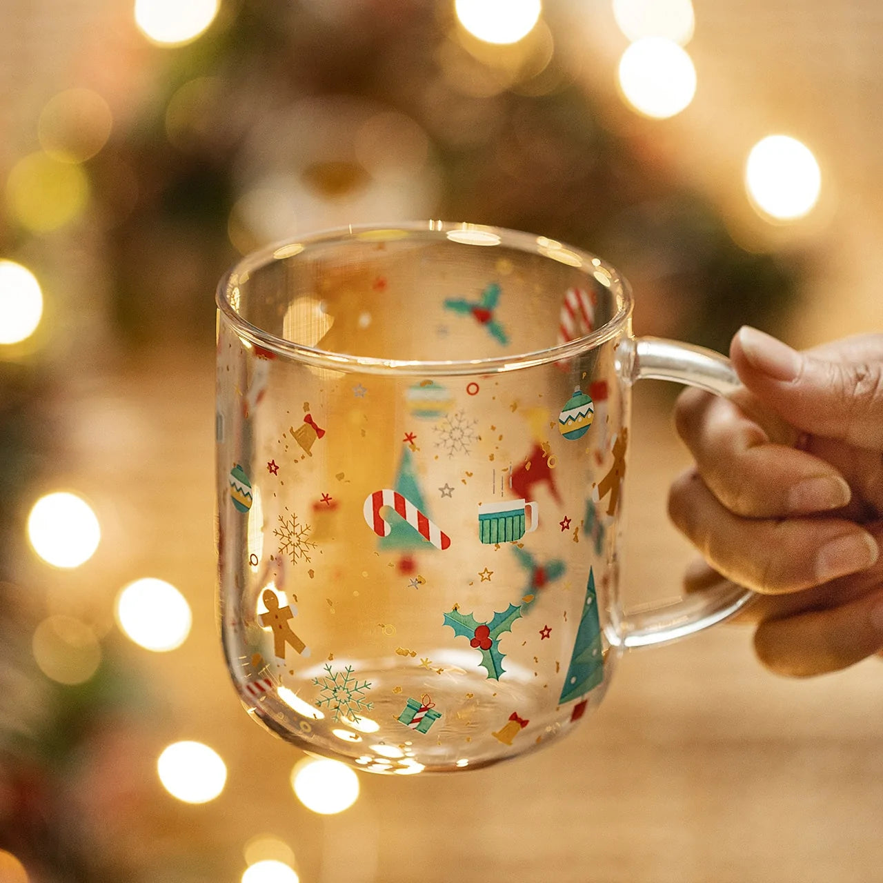 Creative Christmas  Panda Glass Mug